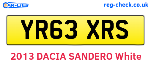 YR63XRS are the vehicle registration plates.