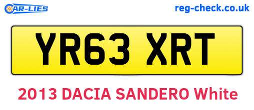 YR63XRT are the vehicle registration plates.