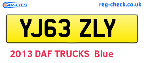 YJ63ZLY are the vehicle registration plates.