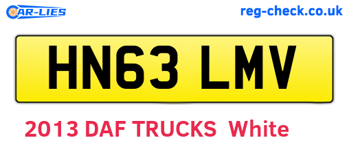 HN63LMV are the vehicle registration plates.