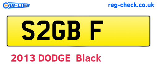 S2GBF are the vehicle registration plates.