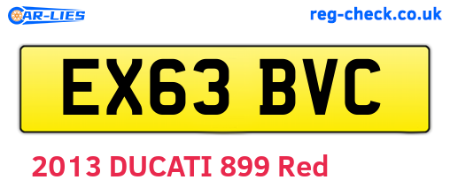 EX63BVC are the vehicle registration plates.