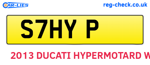 S7HYP are the vehicle registration plates.