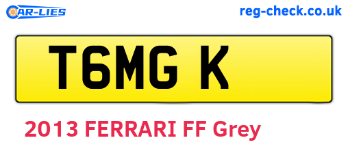 T6MGK are the vehicle registration plates.