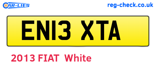 EN13XTA are the vehicle registration plates.