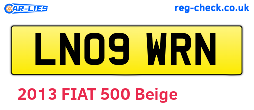 LN09WRN are the vehicle registration plates.
