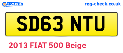 SD63NTU are the vehicle registration plates.