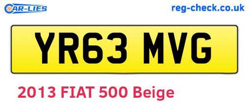 YR63MVG are the vehicle registration plates.