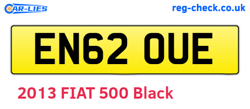 EN62OUE are the vehicle registration plates.