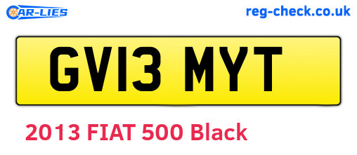 GV13MYT are the vehicle registration plates.
