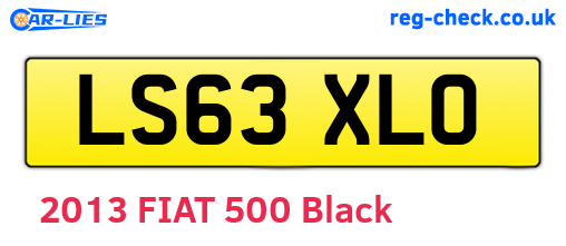 LS63XLO are the vehicle registration plates.