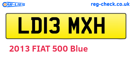 LD13MXH are the vehicle registration plates.