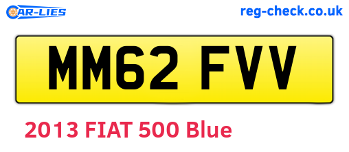 MM62FVV are the vehicle registration plates.