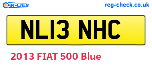 NL13NHC are the vehicle registration plates.