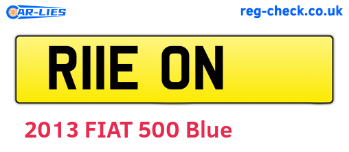 R11EON are the vehicle registration plates.