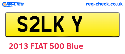 S2LKY are the vehicle registration plates.