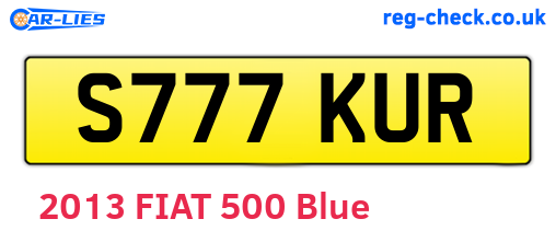 S777KUR are the vehicle registration plates.