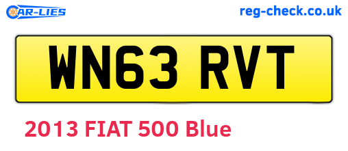 WN63RVT are the vehicle registration plates.