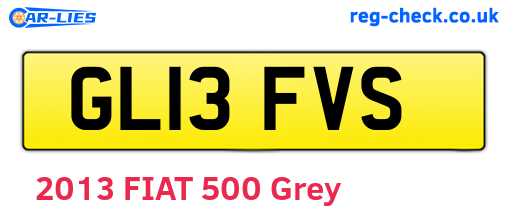 GL13FVS are the vehicle registration plates.