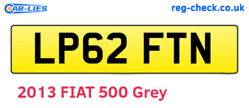 LP62FTN are the vehicle registration plates.