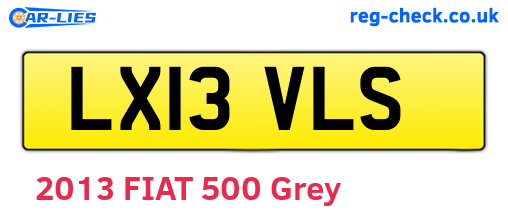 LX13VLS are the vehicle registration plates.