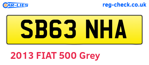 SB63NHA are the vehicle registration plates.