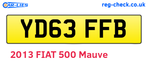 YD63FFB are the vehicle registration plates.