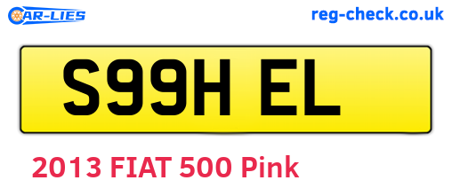 S99HEL are the vehicle registration plates.
