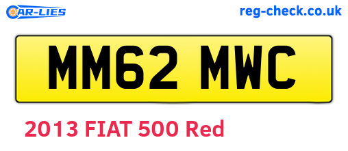 MM62MWC are the vehicle registration plates.