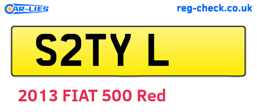 S2TYL are the vehicle registration plates.