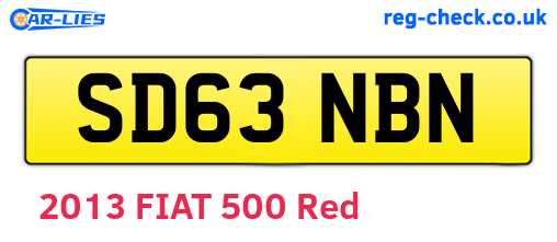 SD63NBN are the vehicle registration plates.