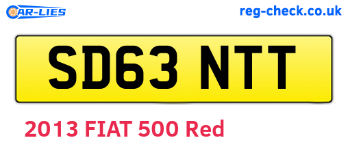 SD63NTT are the vehicle registration plates.