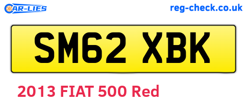 SM62XBK are the vehicle registration plates.