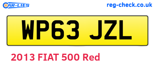 WP63JZL are the vehicle registration plates.