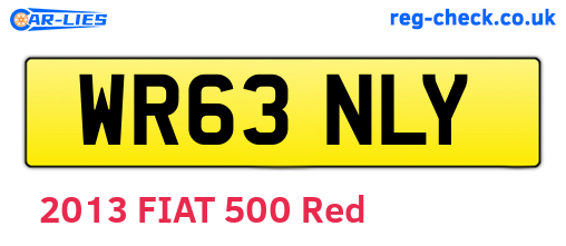 WR63NLY are the vehicle registration plates.
