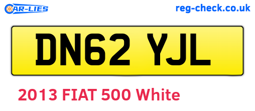 DN62YJL are the vehicle registration plates.