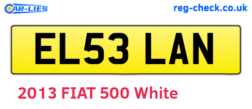 EL53LAN are the vehicle registration plates.
