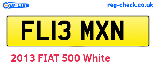 FL13MXN are the vehicle registration plates.