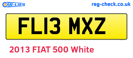 FL13MXZ are the vehicle registration plates.