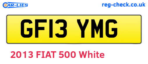 GF13YMG are the vehicle registration plates.