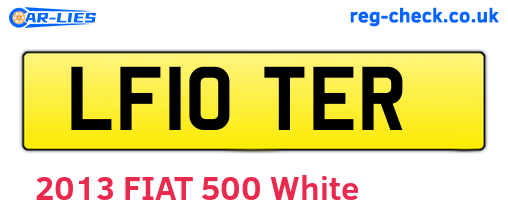 LF10TER are the vehicle registration plates.