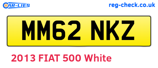 MM62NKZ are the vehicle registration plates.