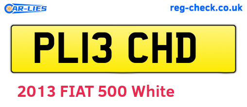 PL13CHD are the vehicle registration plates.