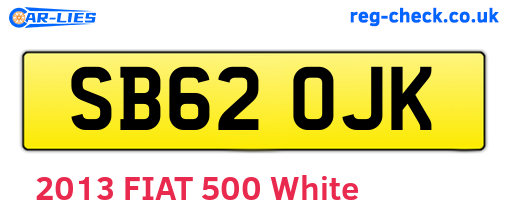 SB62OJK are the vehicle registration plates.