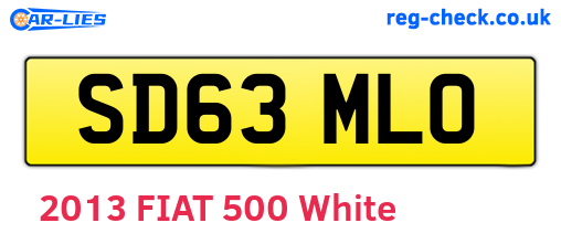 SD63MLO are the vehicle registration plates.