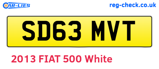 SD63MVT are the vehicle registration plates.