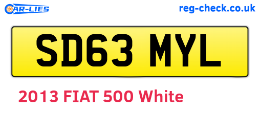 SD63MYL are the vehicle registration plates.