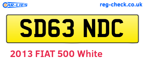 SD63NDC are the vehicle registration plates.