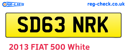 SD63NRK are the vehicle registration plates.