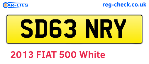 SD63NRY are the vehicle registration plates.